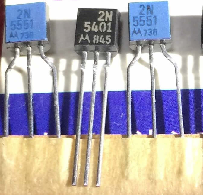 2N5551 2N5401 motorola TO-92 matched pair
