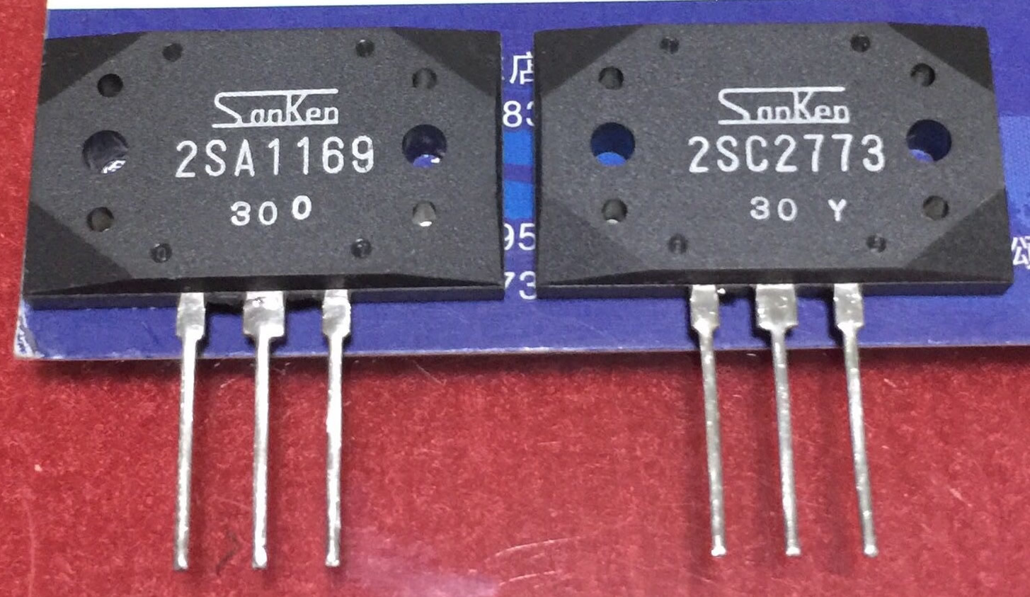 1pair OR 2PCS 2SA1169/2SC2773 A1169/C2773 SANKEN Transistor MT-200 