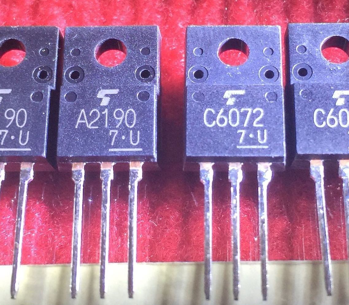 2SA2190 2SC6072 A2190 C6072 New Original 5pair/lot