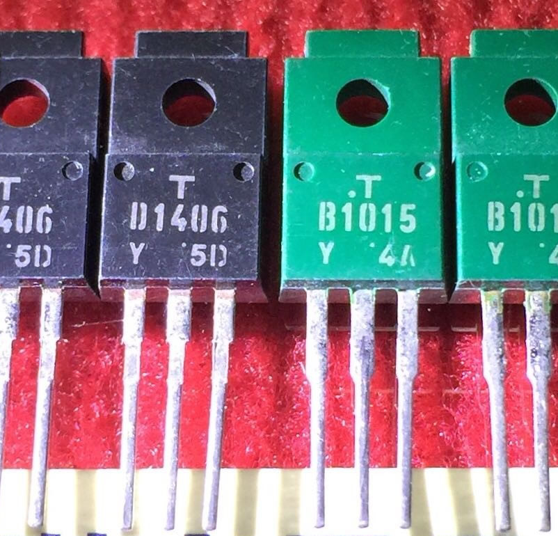 2SB1015 2SD1406 B1015 D1406 New Original 1gren 1 black 5pair/lot