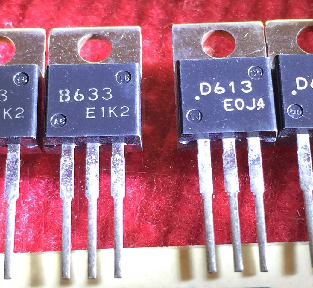 2SD613 2SB633 D613 B633 New Original 5pair/lot