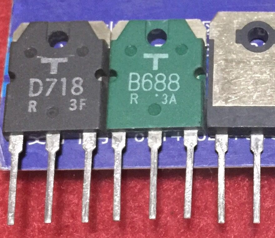 2 Stücke 2SD718 Sanken Transistor B688 1 Paar D718 Ic Neu oy 2SB688 