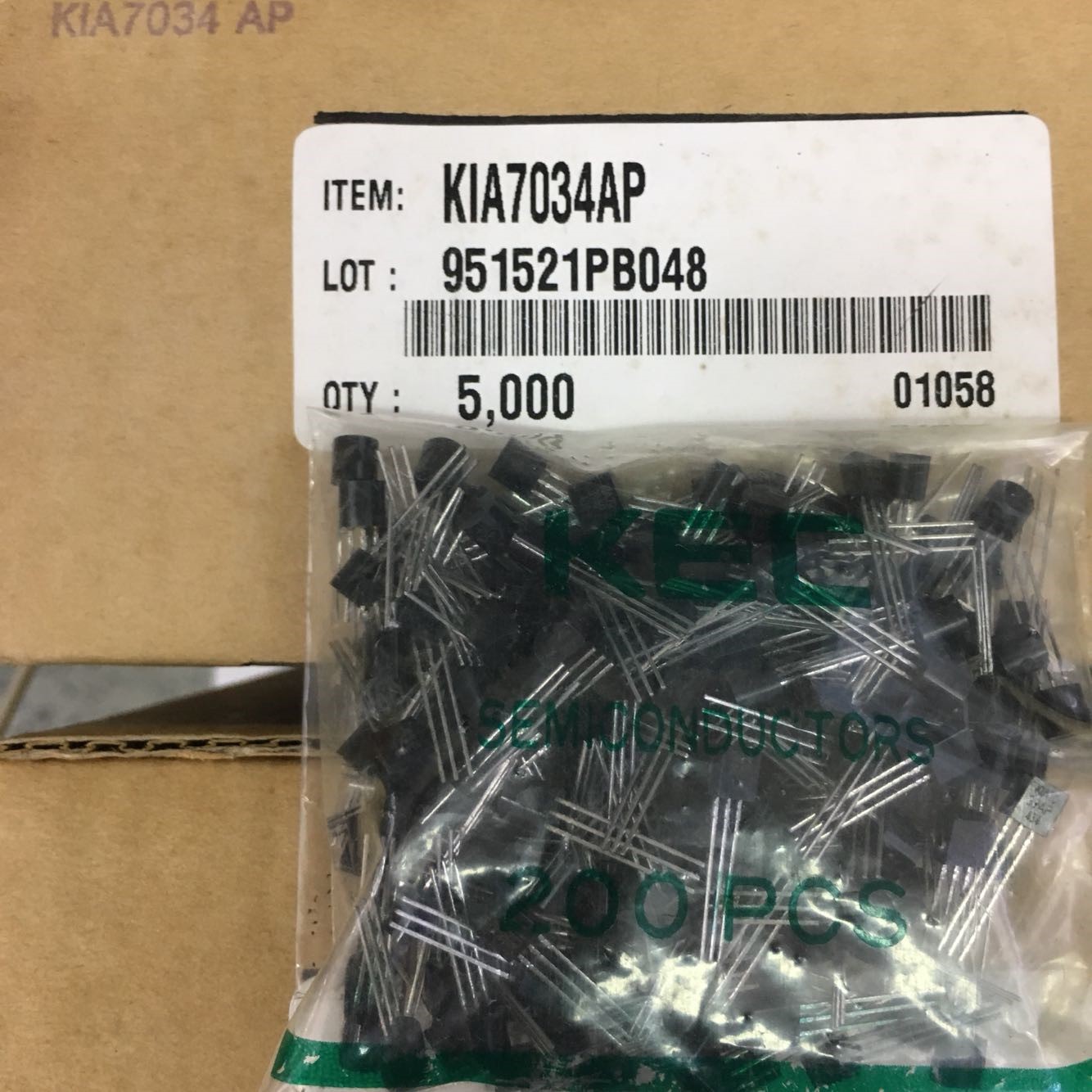 KIA7034AP Original KEC BJT TO-92 5pcs/lot
