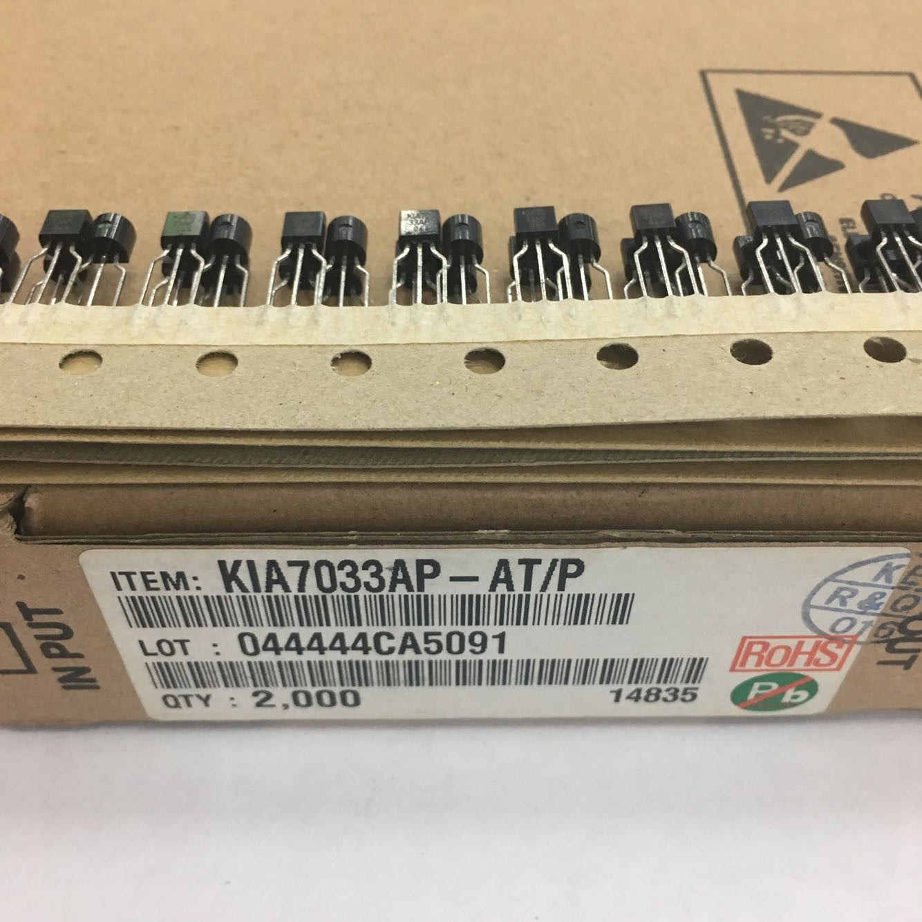 KIA7033AP-AT/P Original KEC TO-92 5pcs/lot