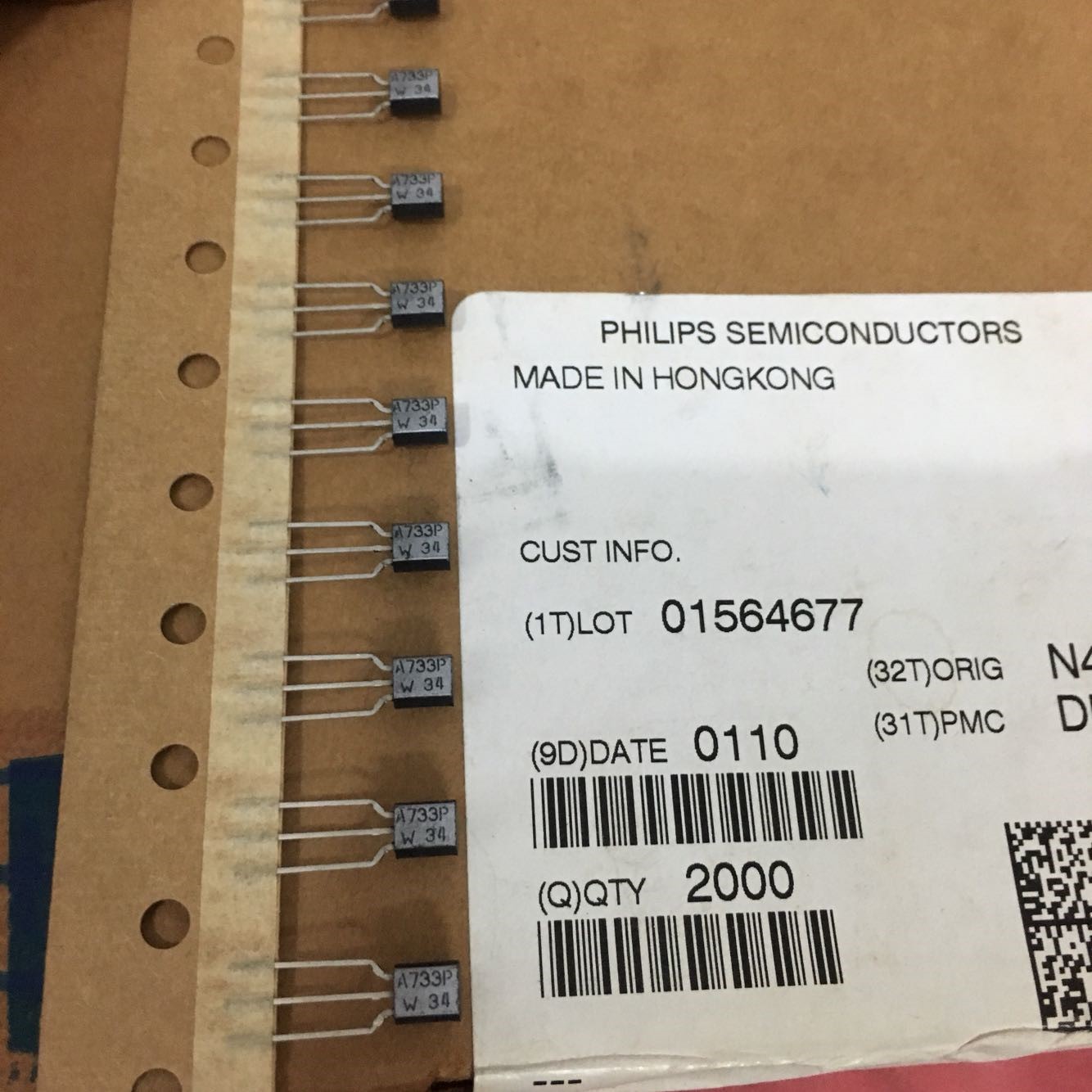 2PA733 A733 Original TO-92 BJT 5pcs/lot