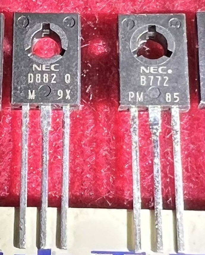 2SD882 2SB772 D882 B772 NEC matched pair 5pair/lot