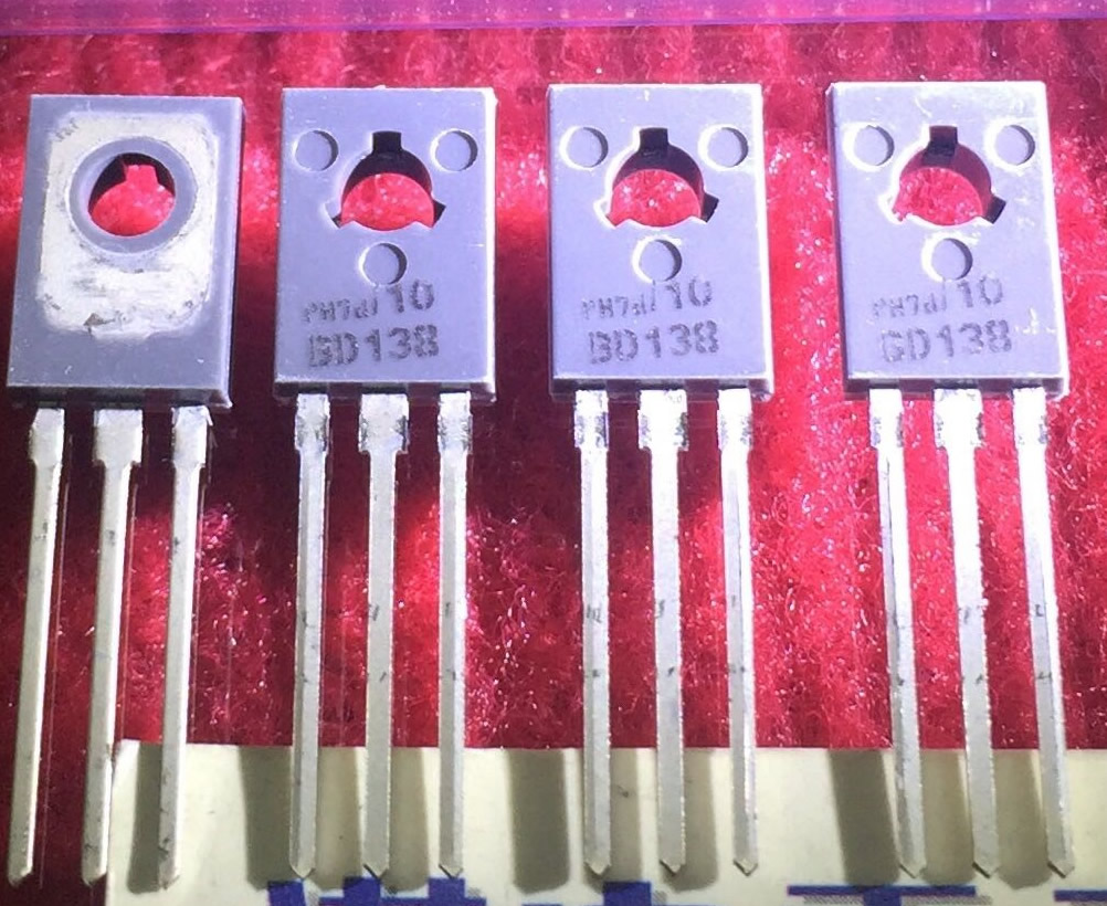 BD138 New Original Philips TO-126 5PCS/LOT