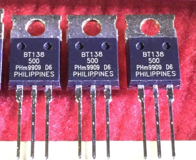 BT138-500 BT138 New Original Philips TO-220 SCR Thyristor 5PCS/L