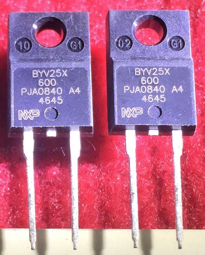BYV25X-600 New Original TO-220F 600V 25A 5PCS/LOT