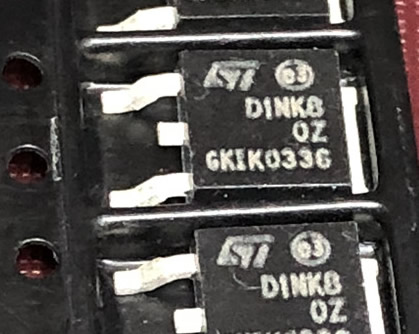 D1NK80Z STD1NK80Z TO-252 800V 1A 5pcs/lot