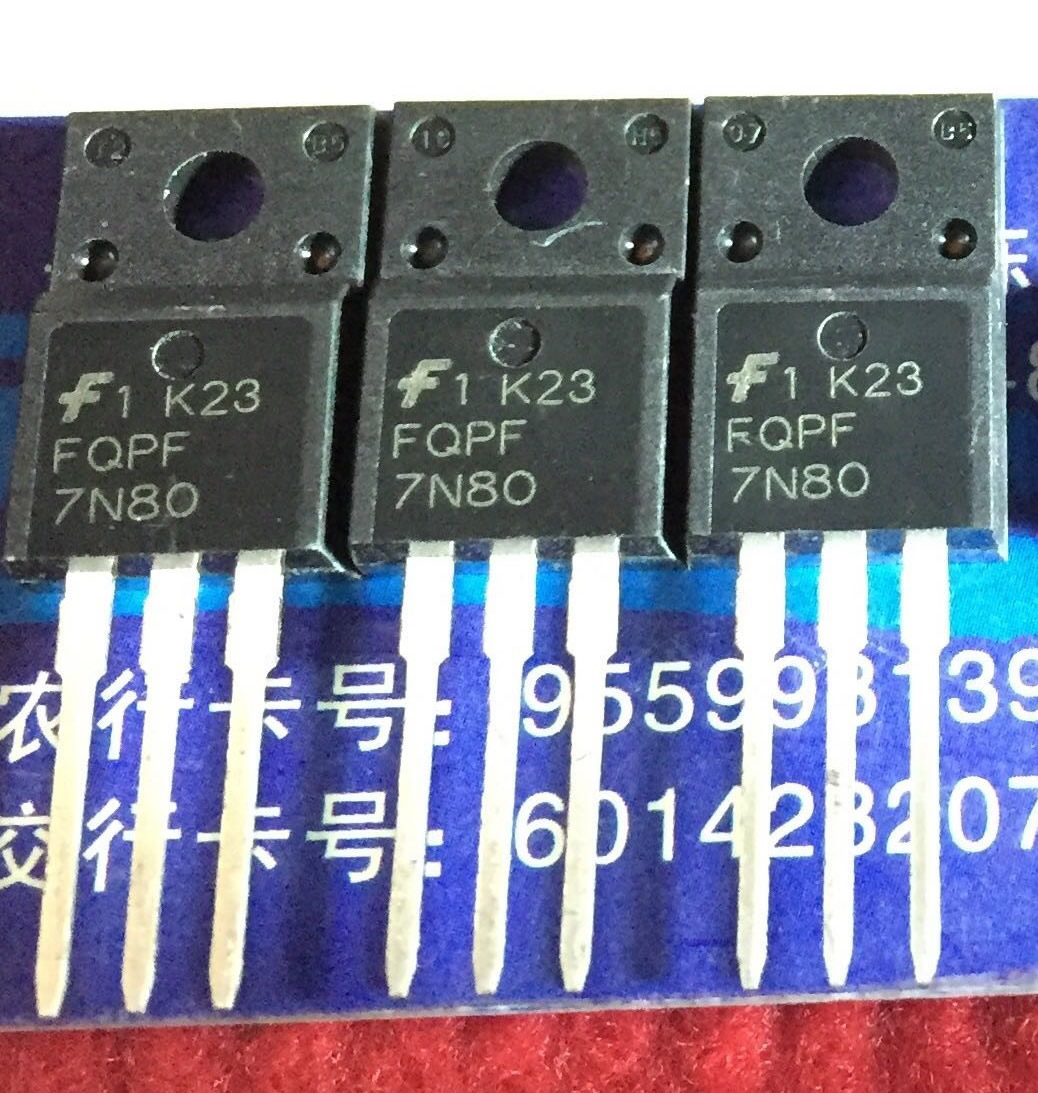 FQPF7N80 HFS7N80 7N80 New Original TO-220F 5PCS/LOT