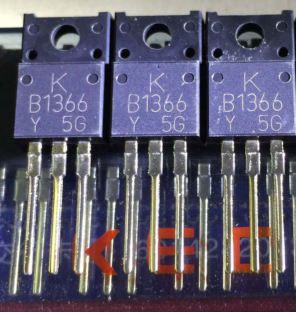 KTB1366 B1366 2SB1366 New Original TO-220F 5PCS/LOT
