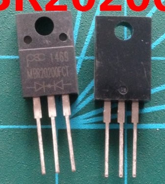 MBR20200FCT TO-220F 200V 20A 5pcs/lot
