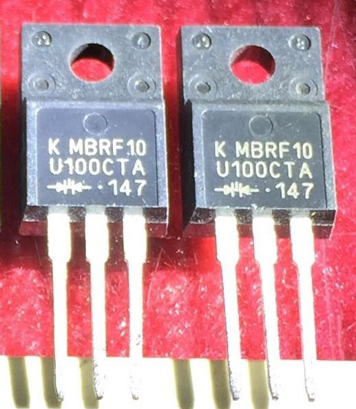 MBRF10U100CTA New Original TO-220F 5PCS/LOT
