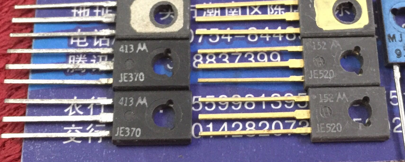 MJE370 MJE520 JE370 JE520 New Original TO-126 5pair/lot