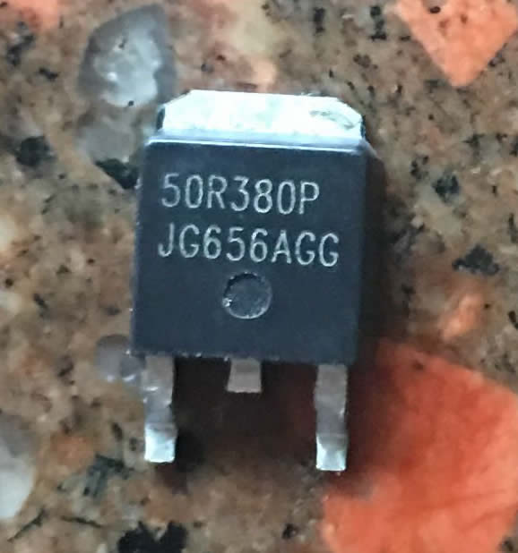 50R380P MMD50R380PPRH TO-252 550V 11A 5pcs/lot