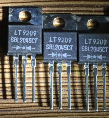 SBL2045CT TO-220 45V 20A 5pcs/lot