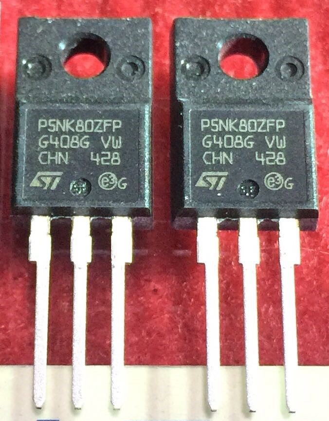 STP5NK80ZFP / P5NK80ZFP / 5N80 New Original ST TO-220F 5PCS/LOT