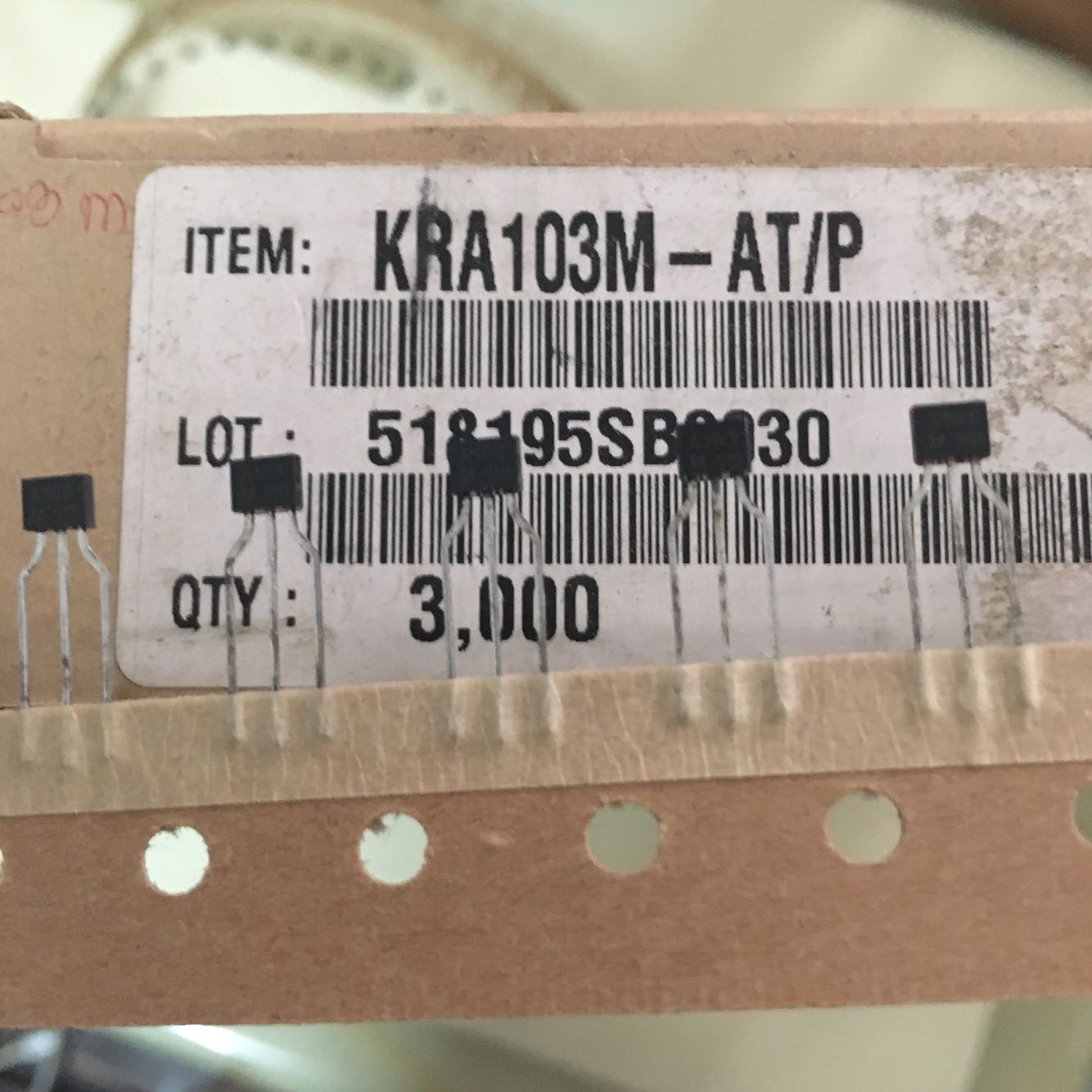 KRA103M A103M Original BJT TO-92S 5pcs/lot