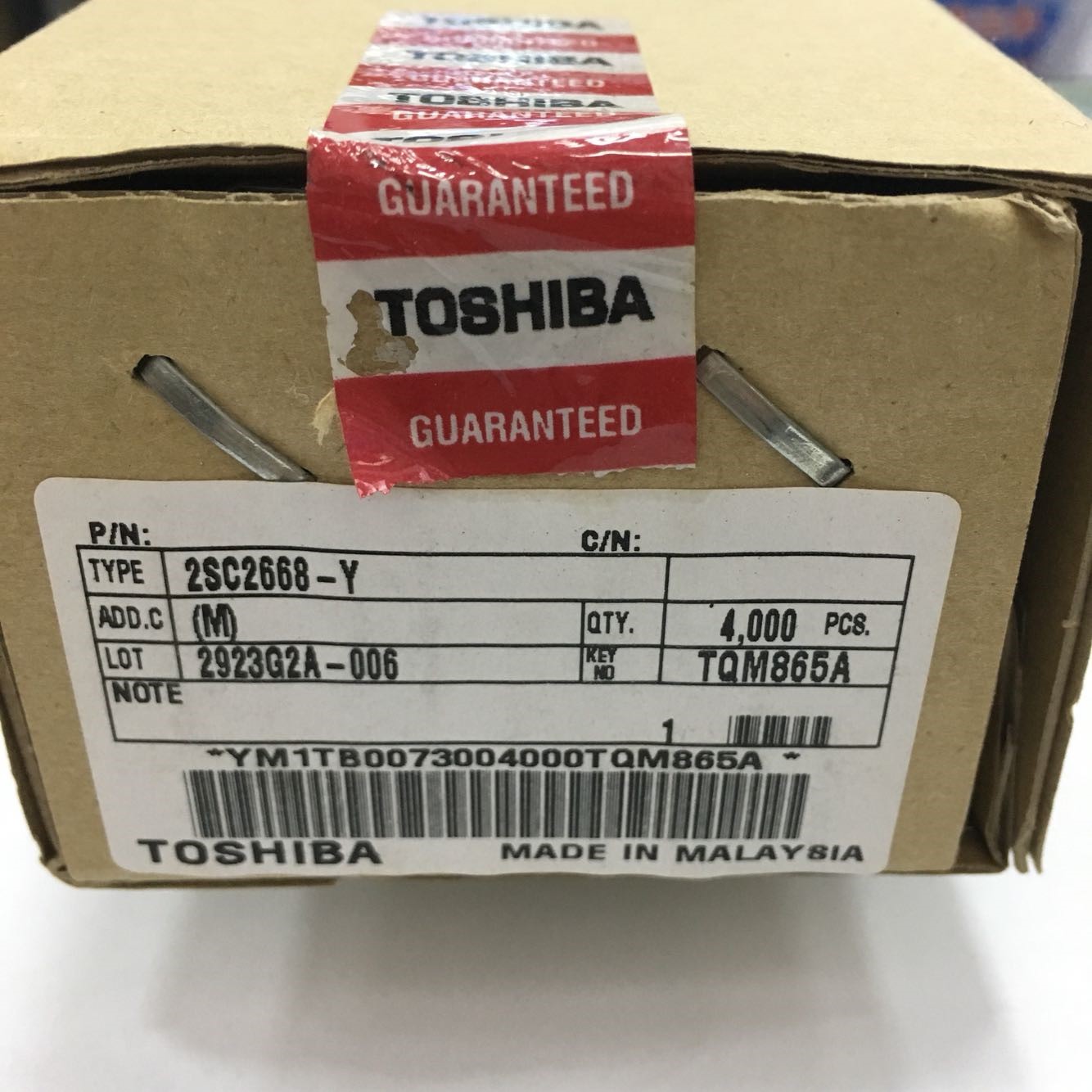 2SC2668-Y C2668Y Original Toshiba TO-92S 5pcs/lot