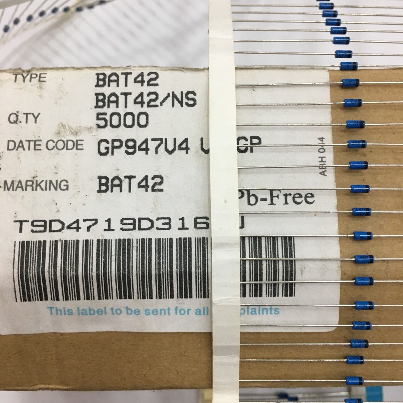 BAT42 Original ST DO-35 5pcs/lot