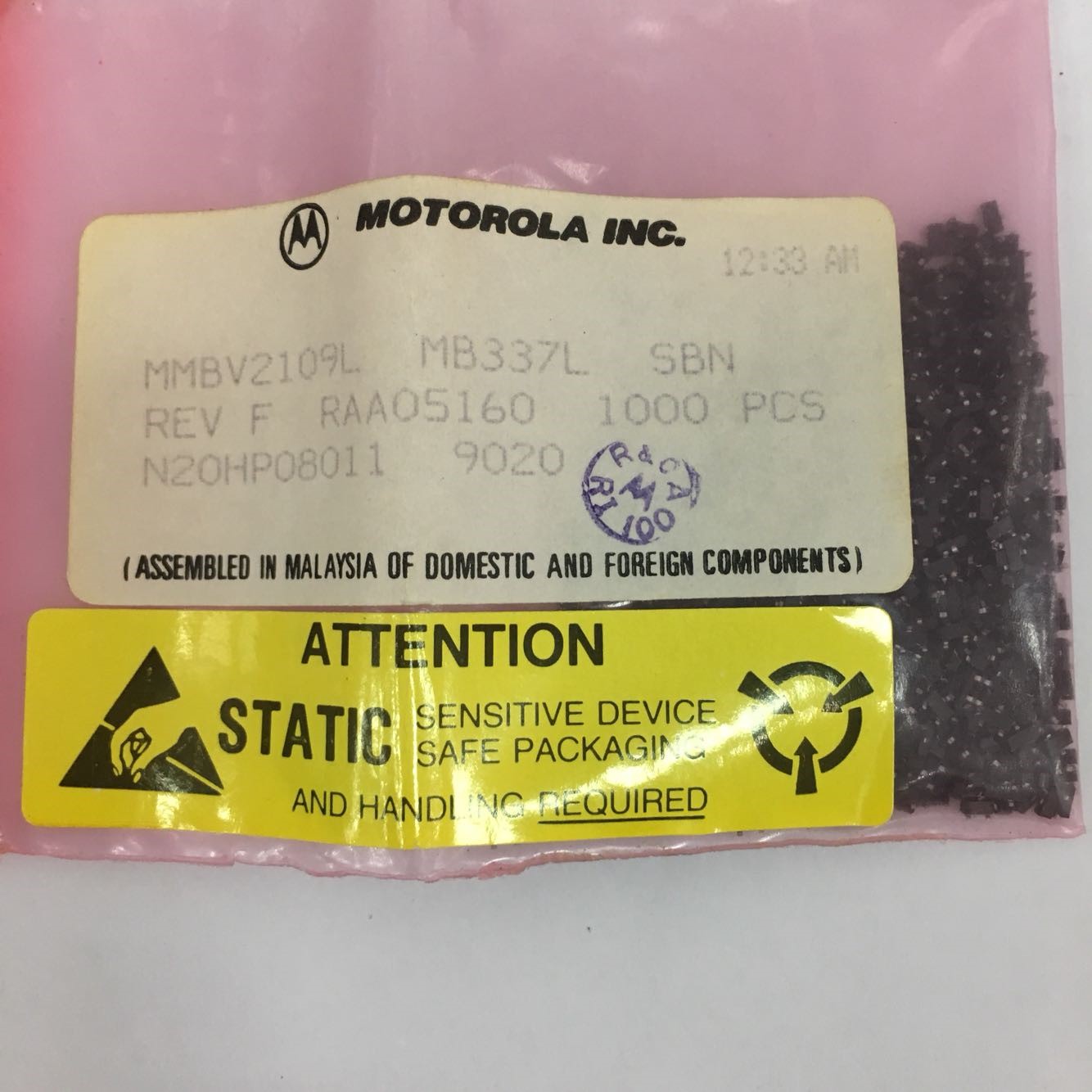 MMBV2109L Original Motorola SOT-23 5pcs/lot