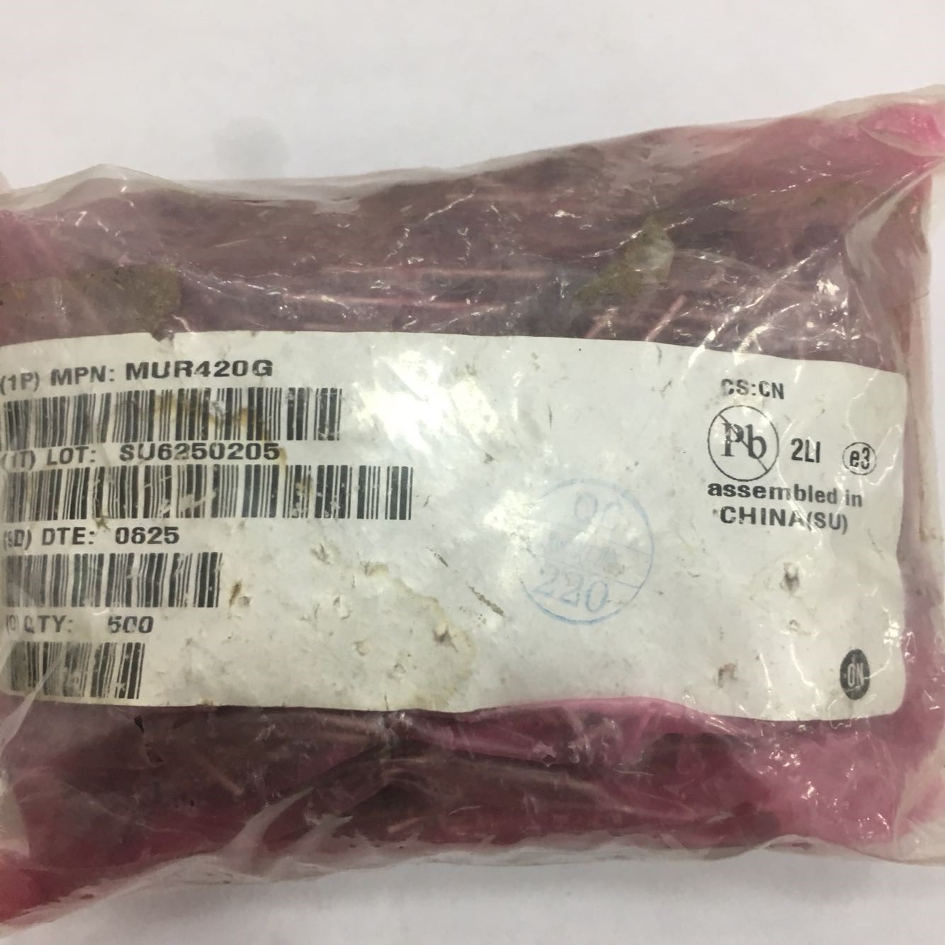 MUR420G Original ON 5pcs/lot