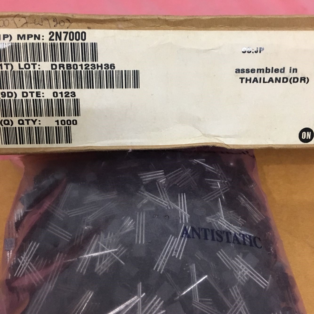 2N7000 Original ON TO-92 5pcs/lot